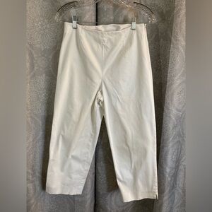 Women’s Pendleton Cotton/Spandex Blend White Capri Pant Size 6 SLIGHT DAMAGE